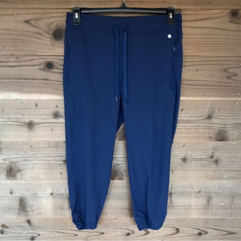 Apana Elastic Waist Cropped Jogger style Yoga Pants Size Large